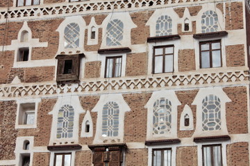 Old Sanaa building - traditional Yemen house