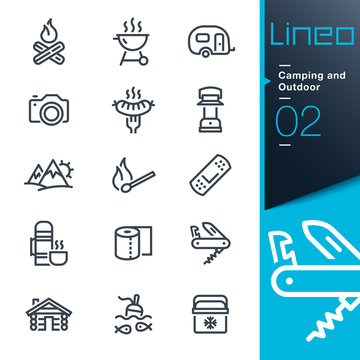 Lineo - Camping and Outdoor outline icons