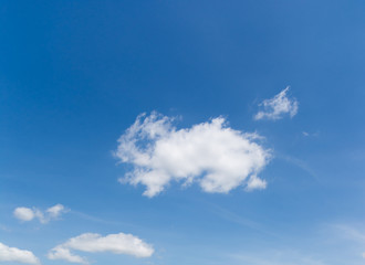 White cloud in the blue sky