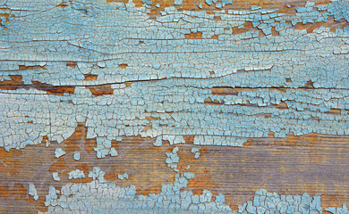 abstract background. board with the peeled-off paint