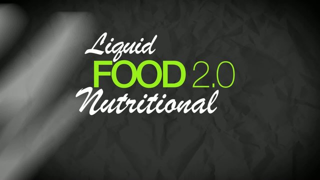 Liquid Food 2.0 nutritional diet healthy word tag cloud
