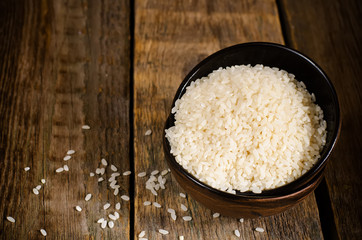 rice in the bowl