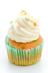 Cupcakes isolated on white background