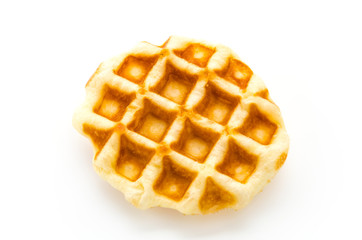 Waffle isolated on white background