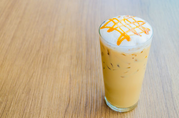 Iced caramel coffee