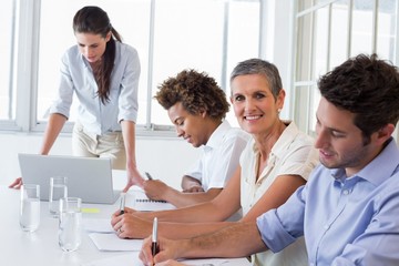 Fototapeta premium Casual business team having a meeting