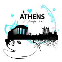 Athen-skyline abstract