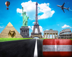 Travel the world conceptual image - Visit Austria