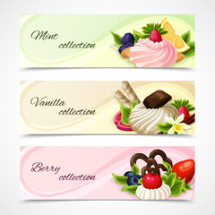 Sweets banners horizontal