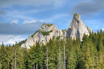 HDR mountain landscape, Rarau, Romania