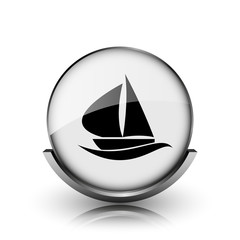 Fototapeta premium Sailboat icon