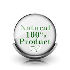 100 percent natural product icon