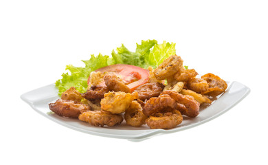 Fried squid rings