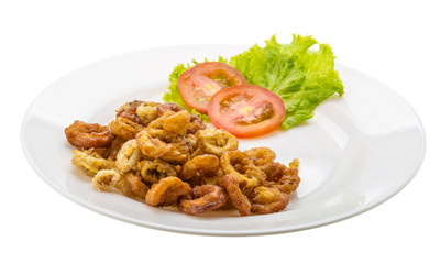 Fried squid rings
