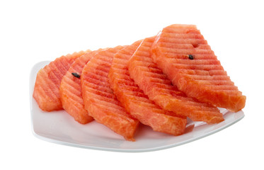 Sliced watermelon
