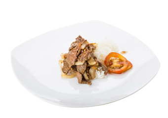 Beef with rice
