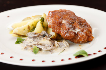 cutlet with potatoes