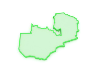 Map of Zambia.