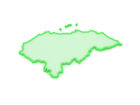 Map of Honduras.