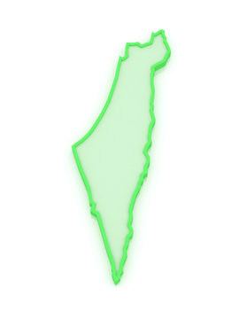 Map of Israel.