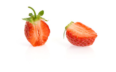 Strawberry isolated on white.