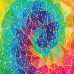 Abstract varicoloured background polygonal.