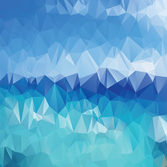 Abstract blue background polygonal