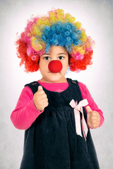 Clown thumb up