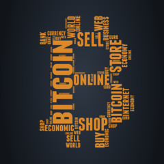 Bitcoin Word - Yellow