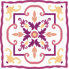 Seamless colourful ornament tiles