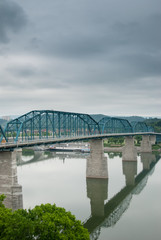 Train Bridge Across River