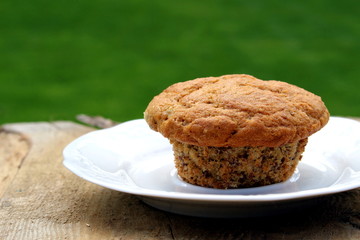 Homemade bran muffin