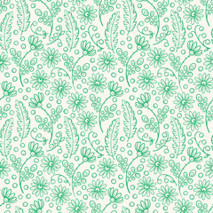 cute chamomiles and berries