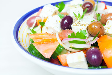 Traditional Greek village salad