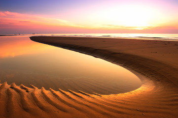 Fototapeta na wymiar Sunset Beach Background
