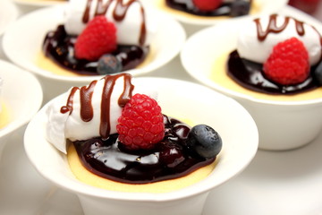 Blueberry cheesecakes