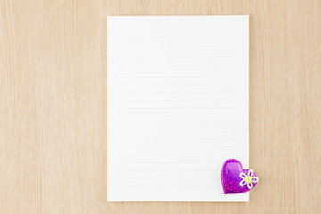 ノートとハート