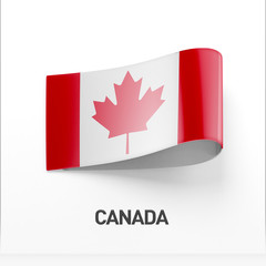 Fototapeta na wymiar Canada Flag Icon