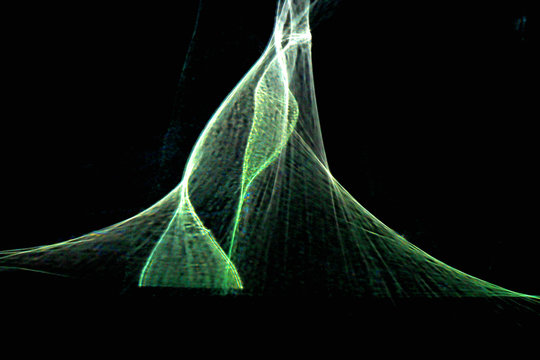 Experimental Bent light green white