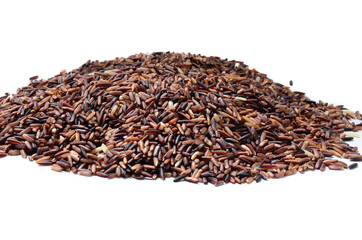Black jasmine rice (Rice berry) ,food background