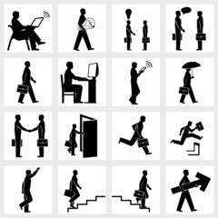 Business people silhouettes