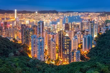 Fototapete Hong Kong Hongkong Skyline