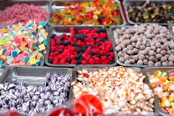 Colorful candies and sweets.