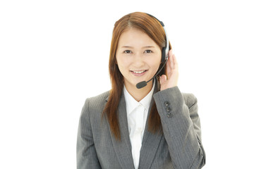 笑顔のオペレーター