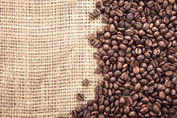 Close up of a coffee beans.