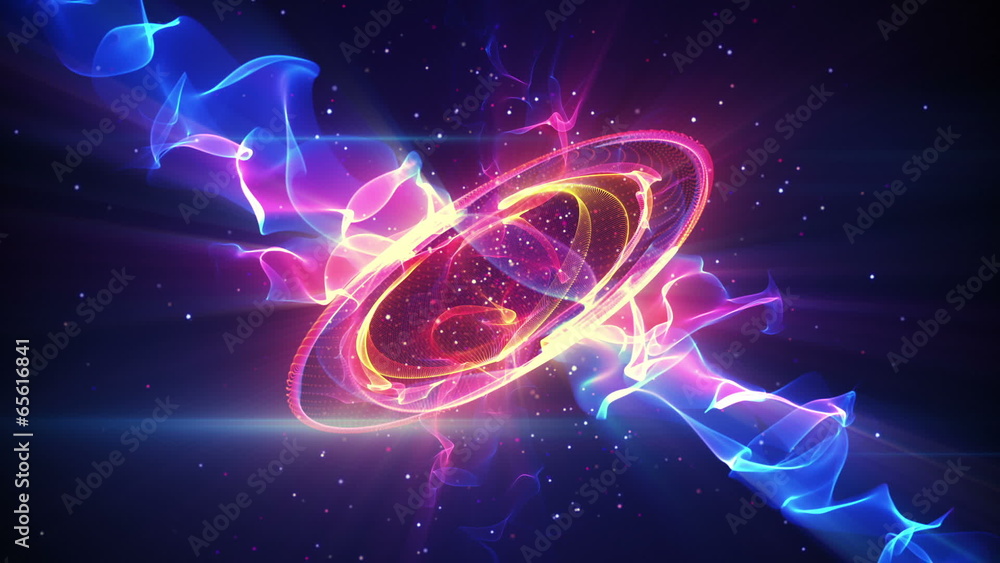 Poster futuristic form loopable background