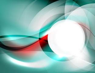 Textured smooth business wave design