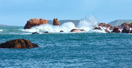 Tregastel coast view (Brittany, France)