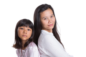 Mother and daughter spending time together