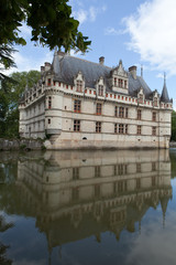 Azay-le-Rideau castle in the Loire Valley, France